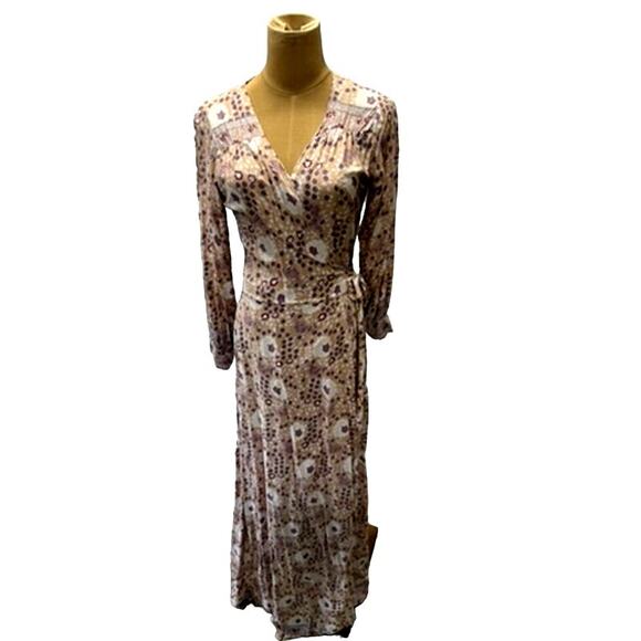 NATALIE‎ MARTIN GEORGIA WRAP - VINTAGE FLOWERS AMETHYST Size Small - Picture 3 of 16